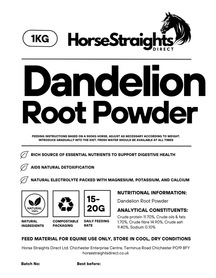 Dandelio Roots Powder Dandelion Root Powder – Horse Straights Direct